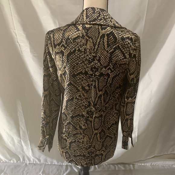 MOSSMAN The venomous shirt black and tan print size 2 - Picture 6 of 12